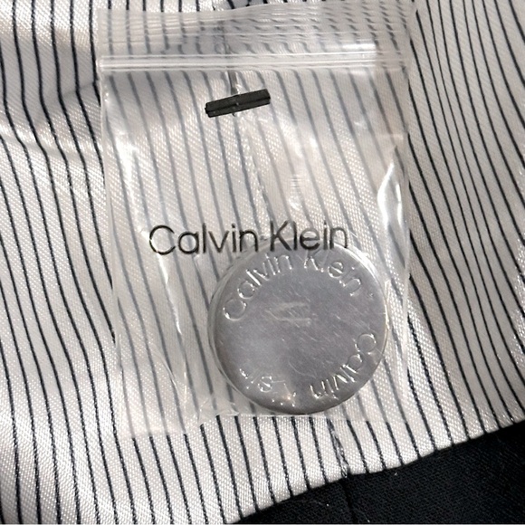 🌟NWOT CALVIN KLEIN Dark Navy Blue Blazer, Sz. 20, Silk Pinstripe Lined, 10/10 ❄️ - Picture 9 of 13